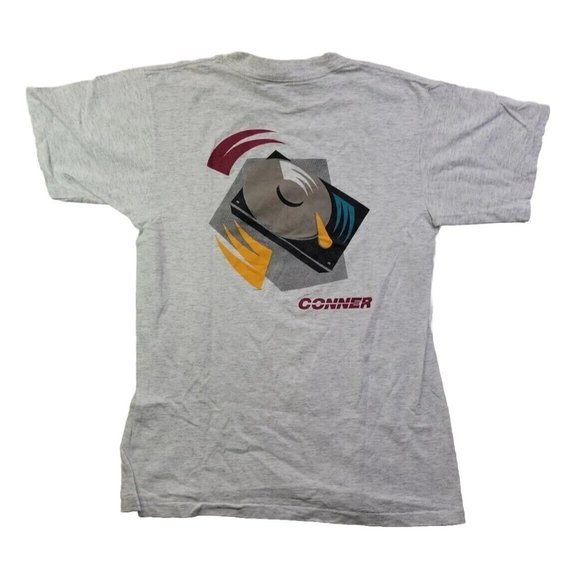 Vintage 70s/80s Conner Peripherals Seagate HD Mens L Shirt Tee Single Stitch T - Picture 1 of 9